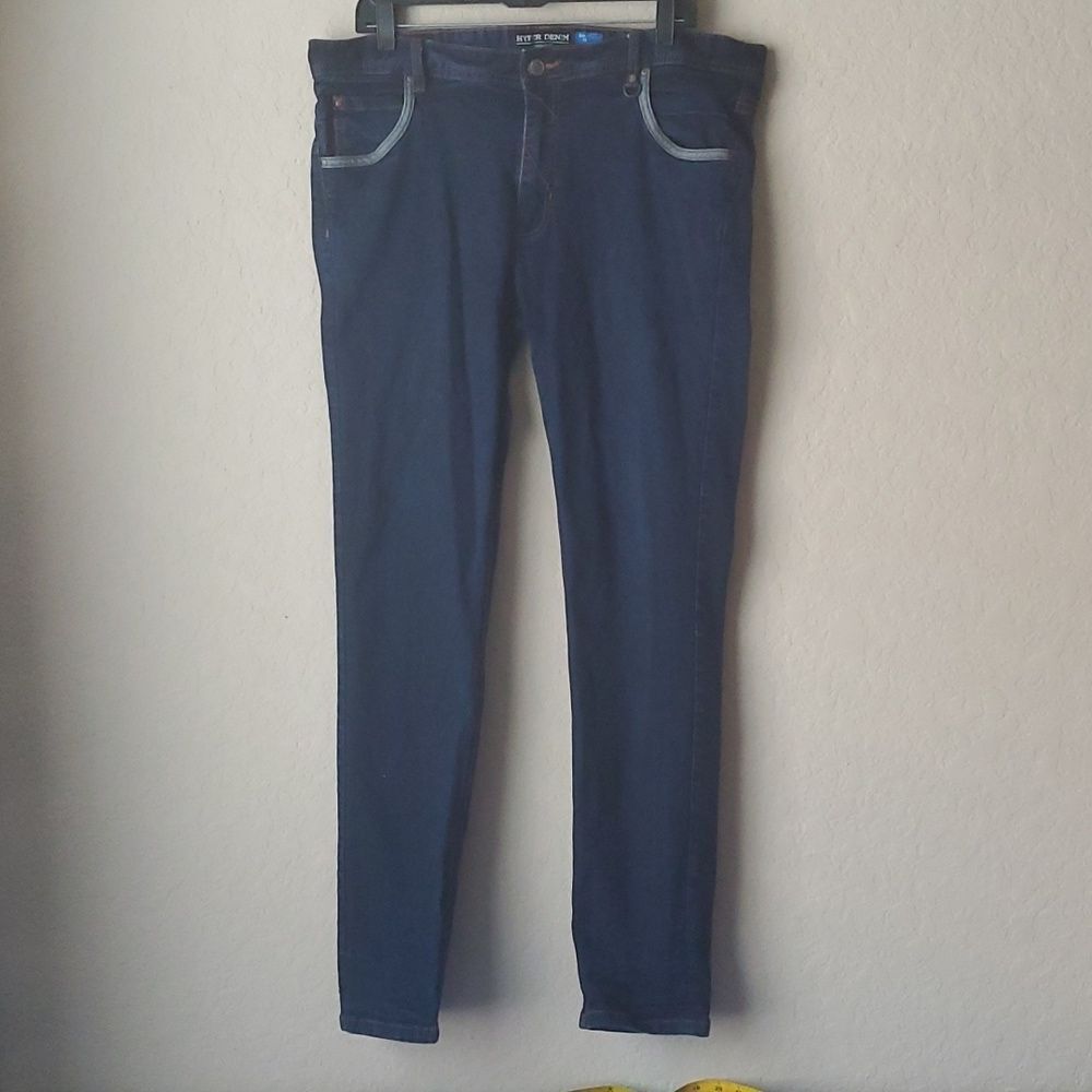 Hyper Denim Los Angeles Men's Slim Fit Jeans Size 38 Dark Wash